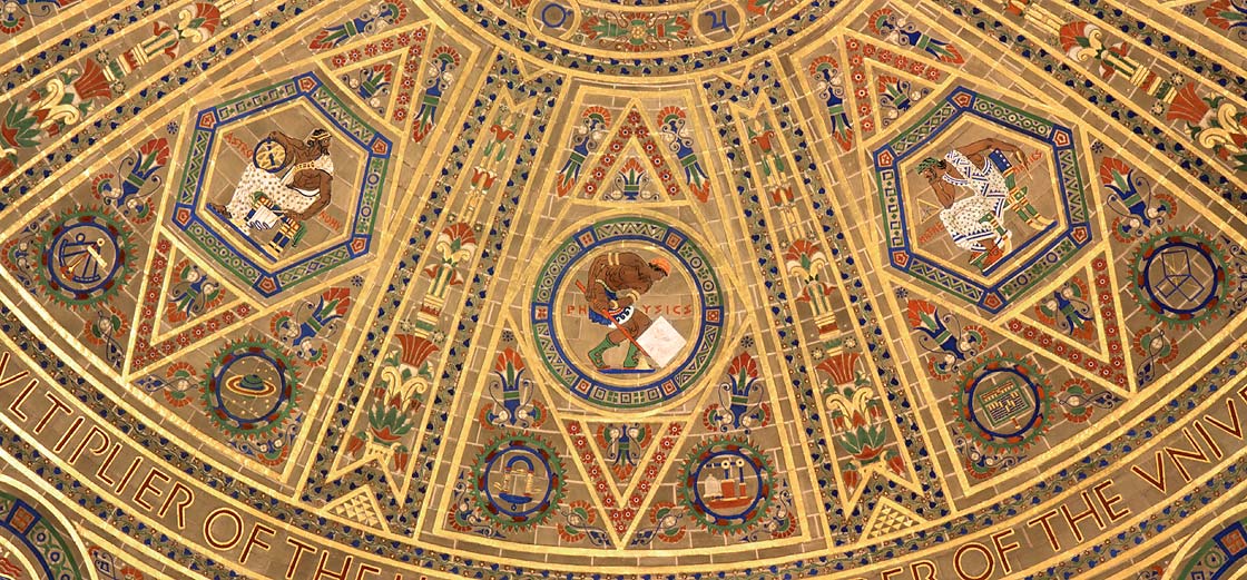 Art Deco ceiling of the National Academy of Sciences by Hildreth Meiere.
