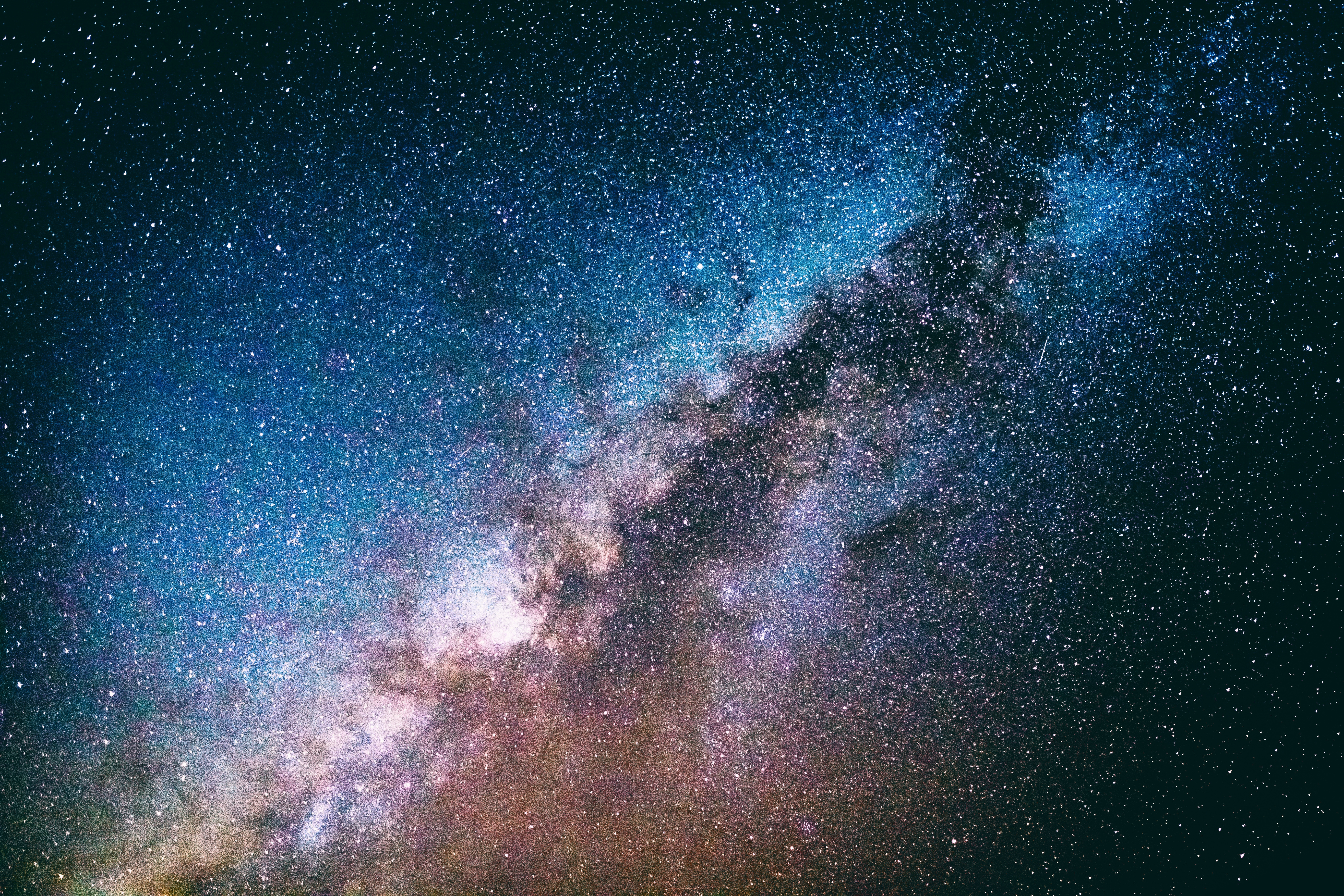 View of the stars at night