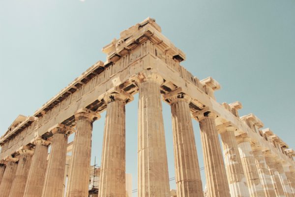 Image of Parthenon (Acropolis) from below