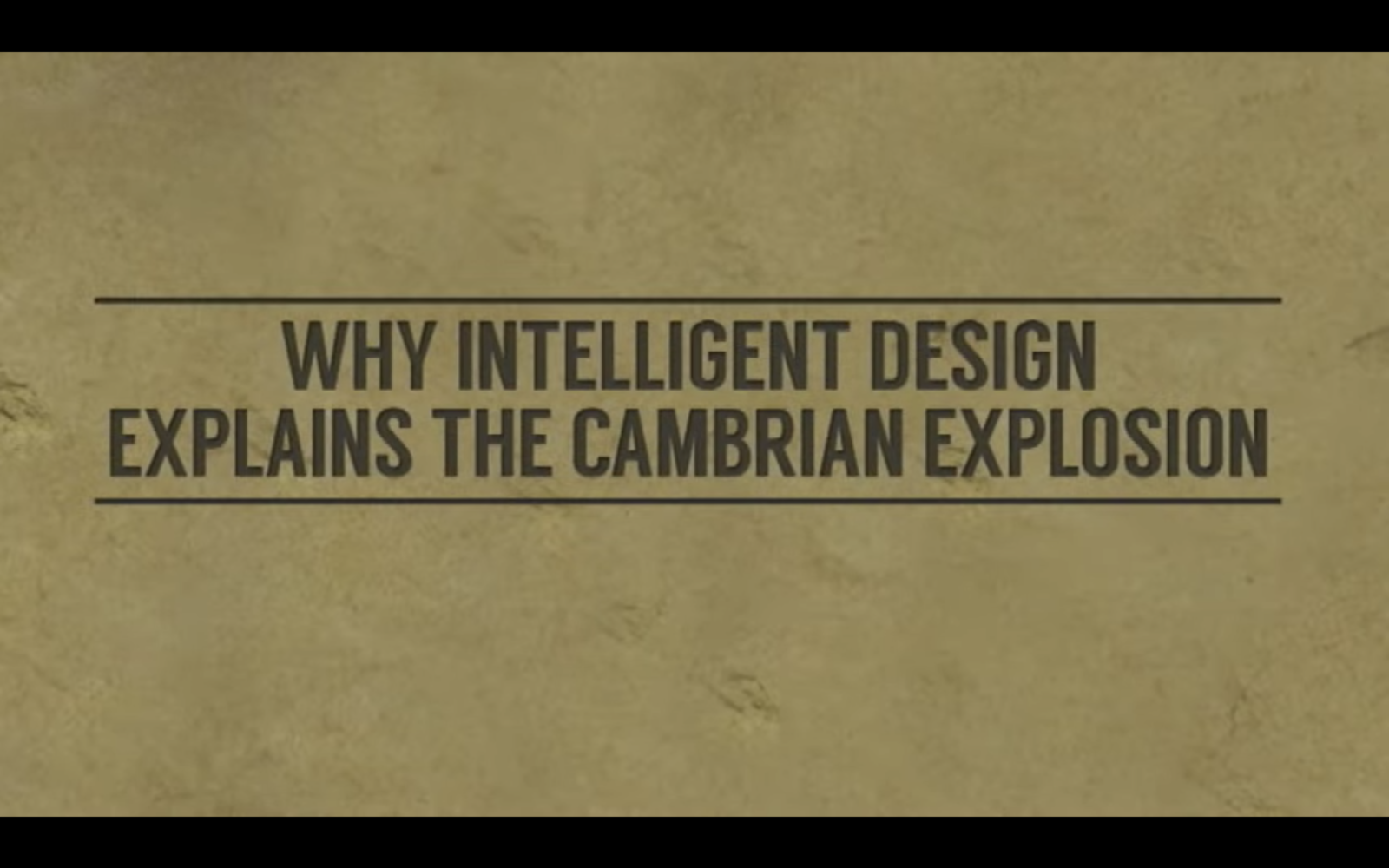 Darwin's Dilemma – Why Intelligent Design Describes the Cambrian Explosion  | Discovery Institute