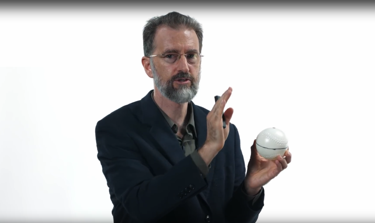 Michael Newton Keas explaining medieval view of round earth