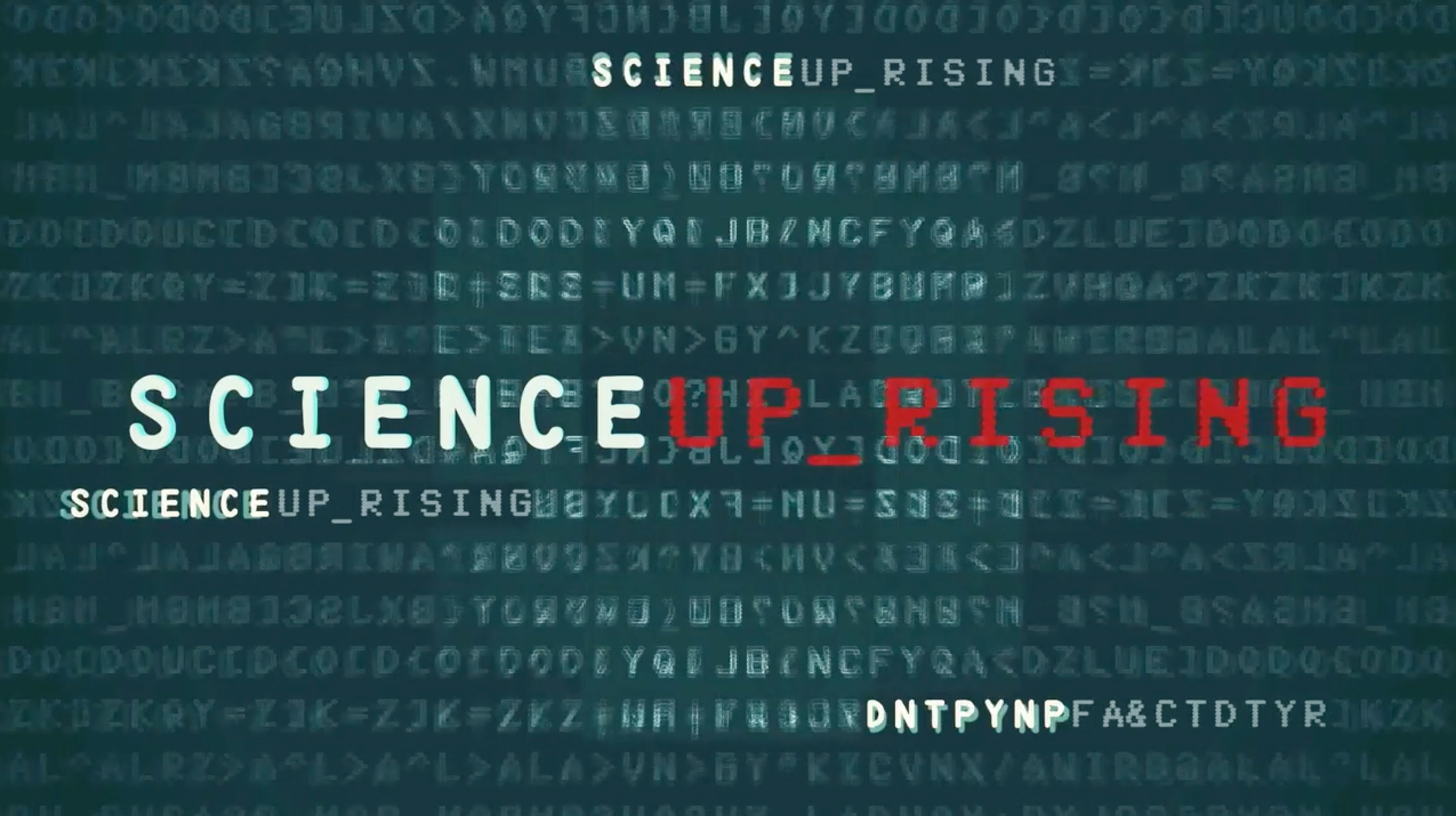 Science Uprising Title Card