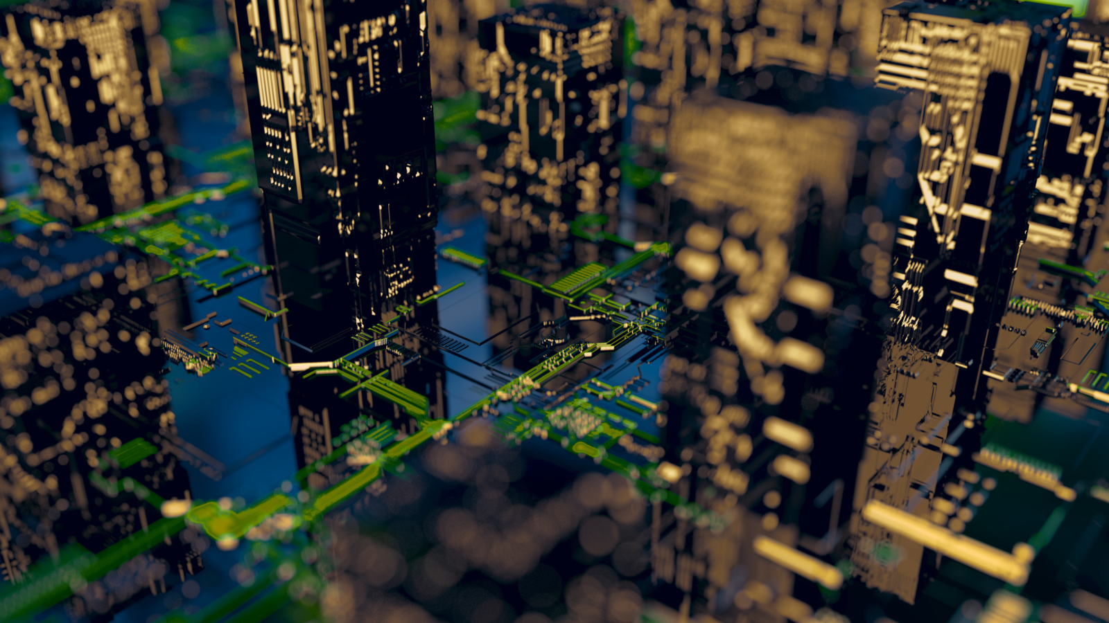 Circuit city yellow and green