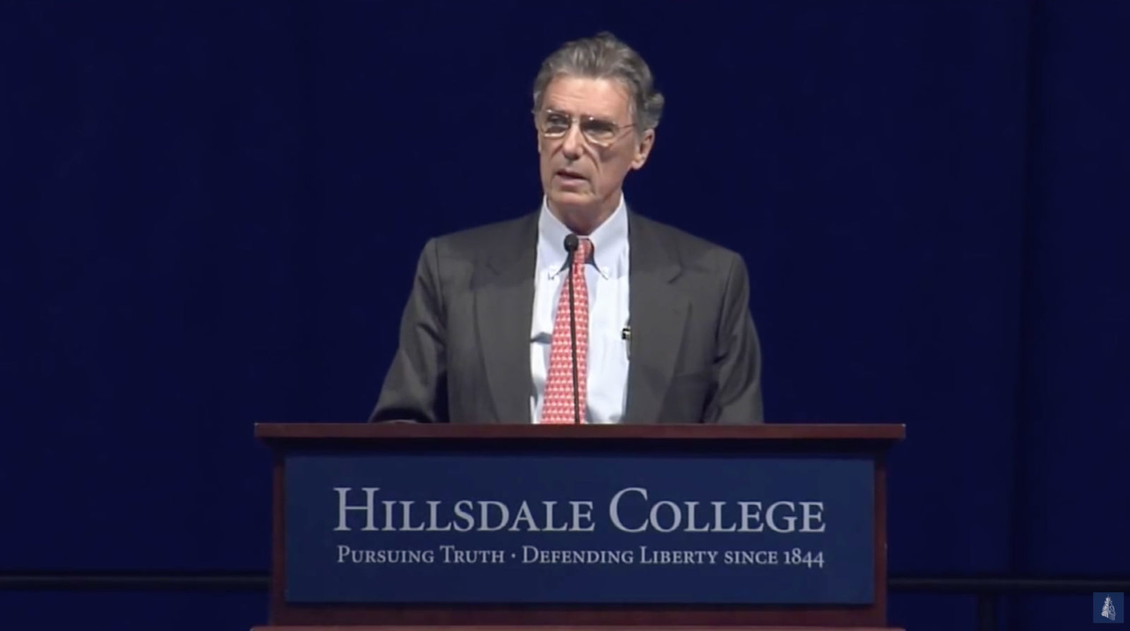 Bill Walton speaking at Hillsdale College