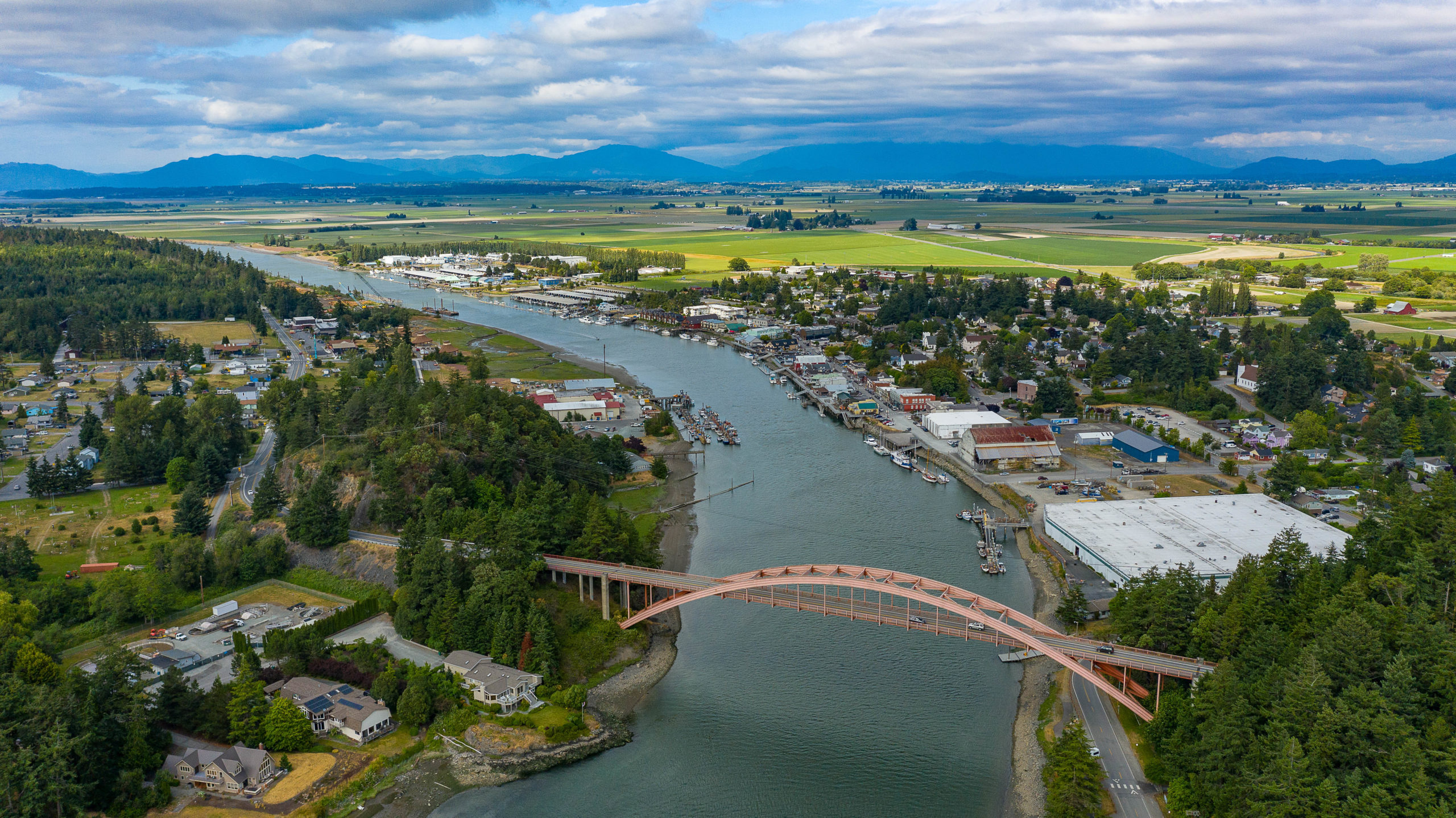 The Town of La Conner in Northern Washington