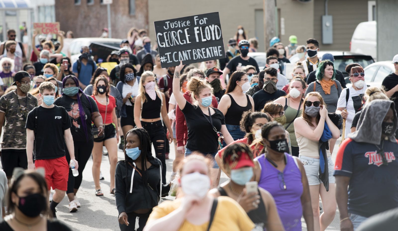 A peaceful protest in Minneapolis