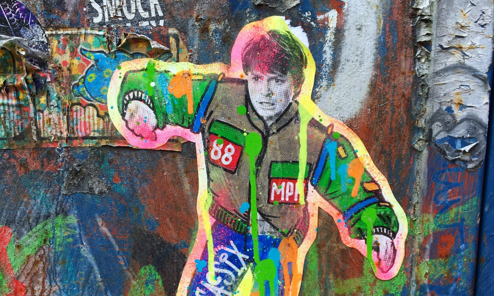Marty McFly in Grafitti