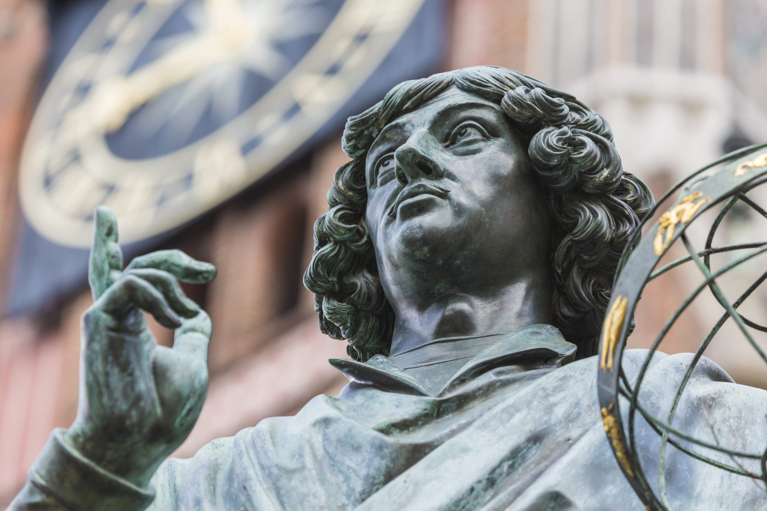 Monument of great astronomer Nicolaus Copernicus, Torun, Poland