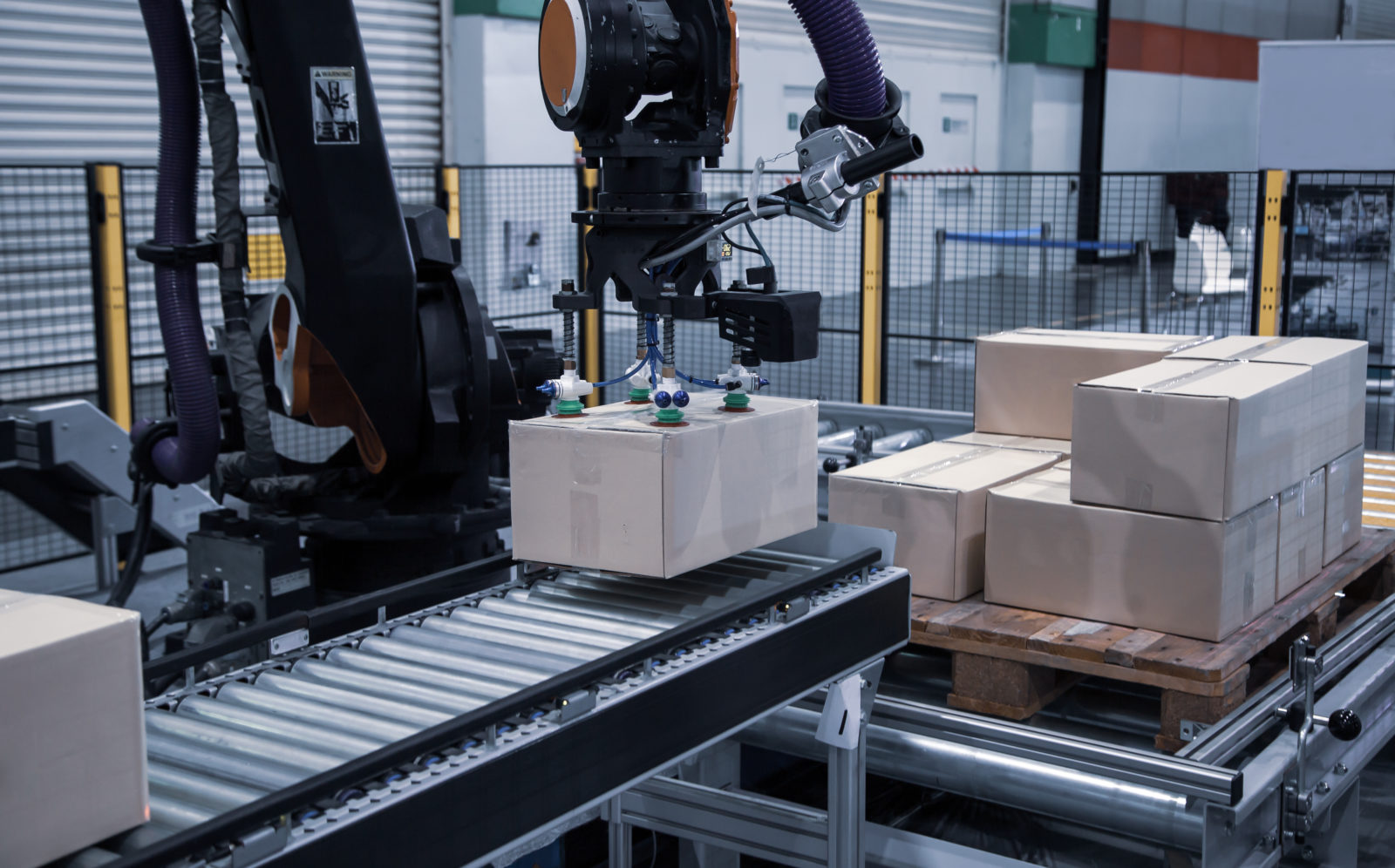 Industrial robotic loading carton