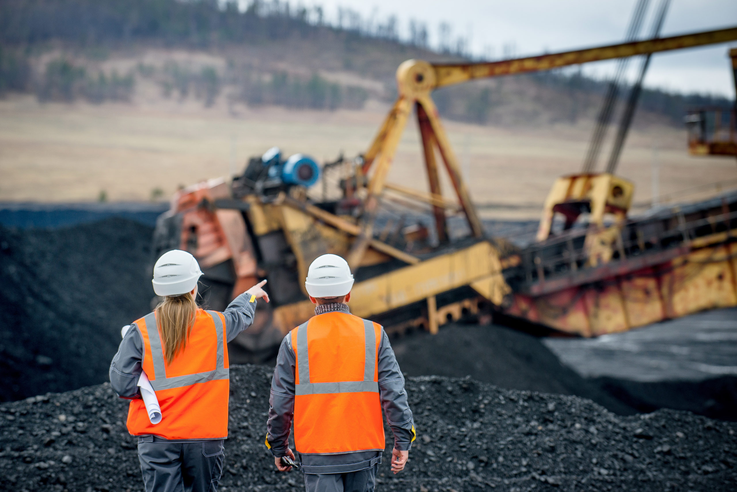 Coal mining workers