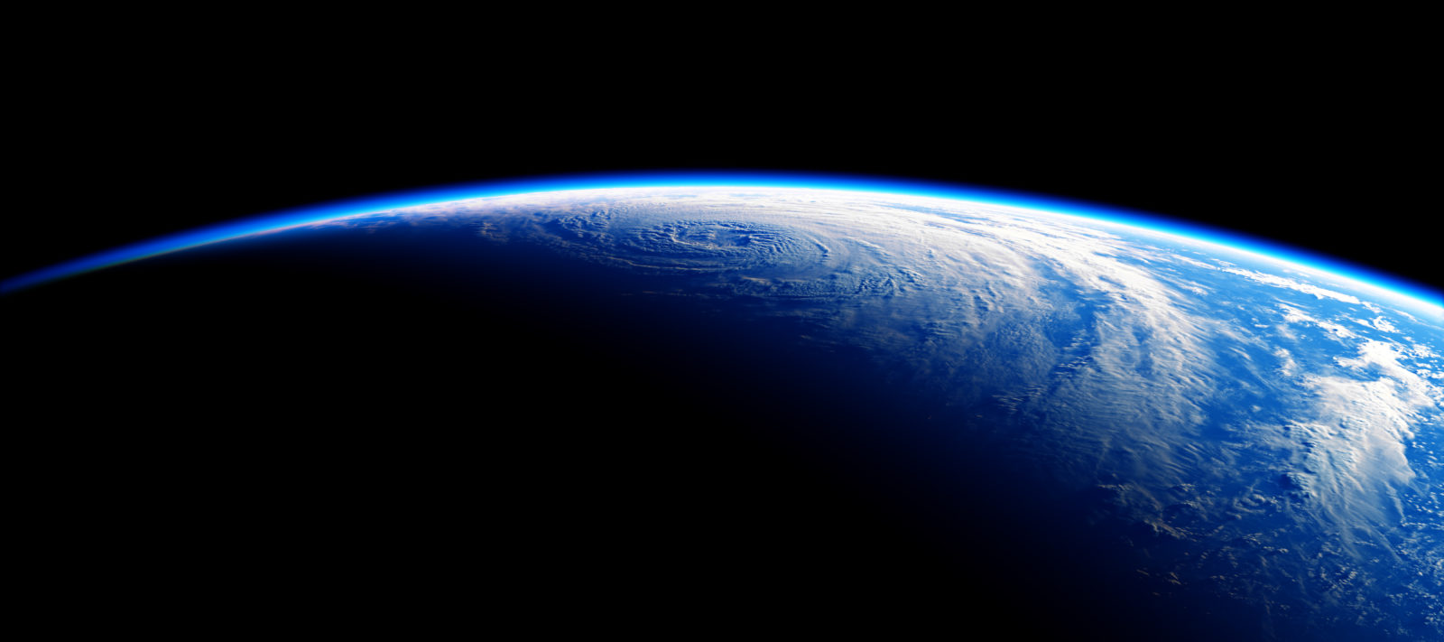 View From Space On The Blue Planet Earth. NASA Images Not Used.