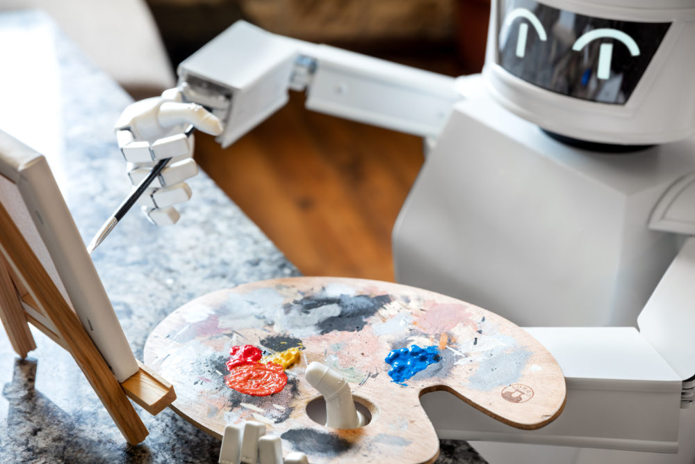 robot ai artificial intelligence is learning creativity