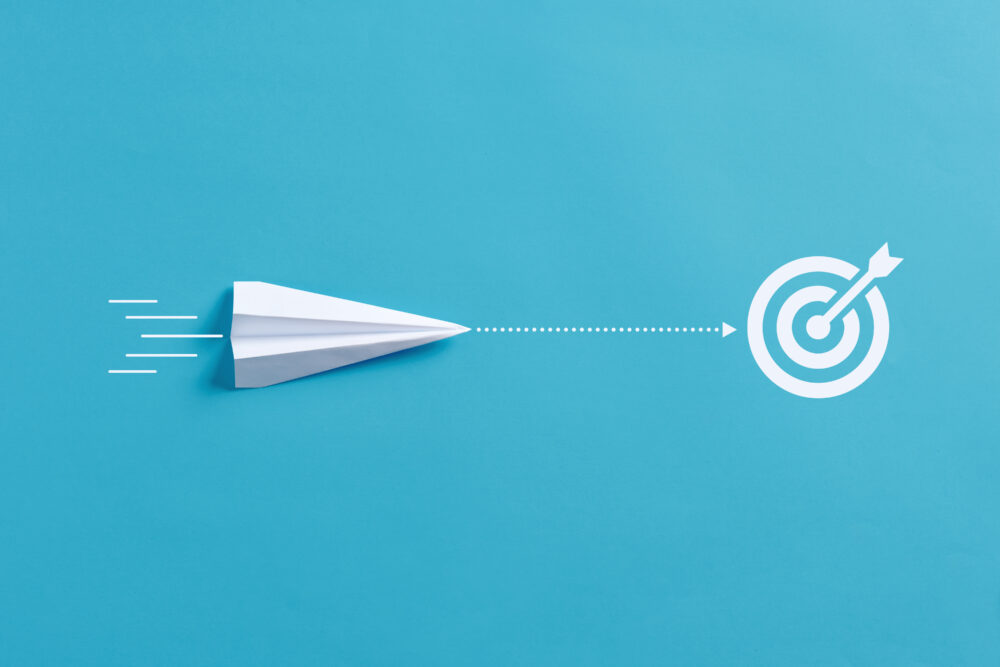 Achieving goals. Following the right route to intended business objectives.