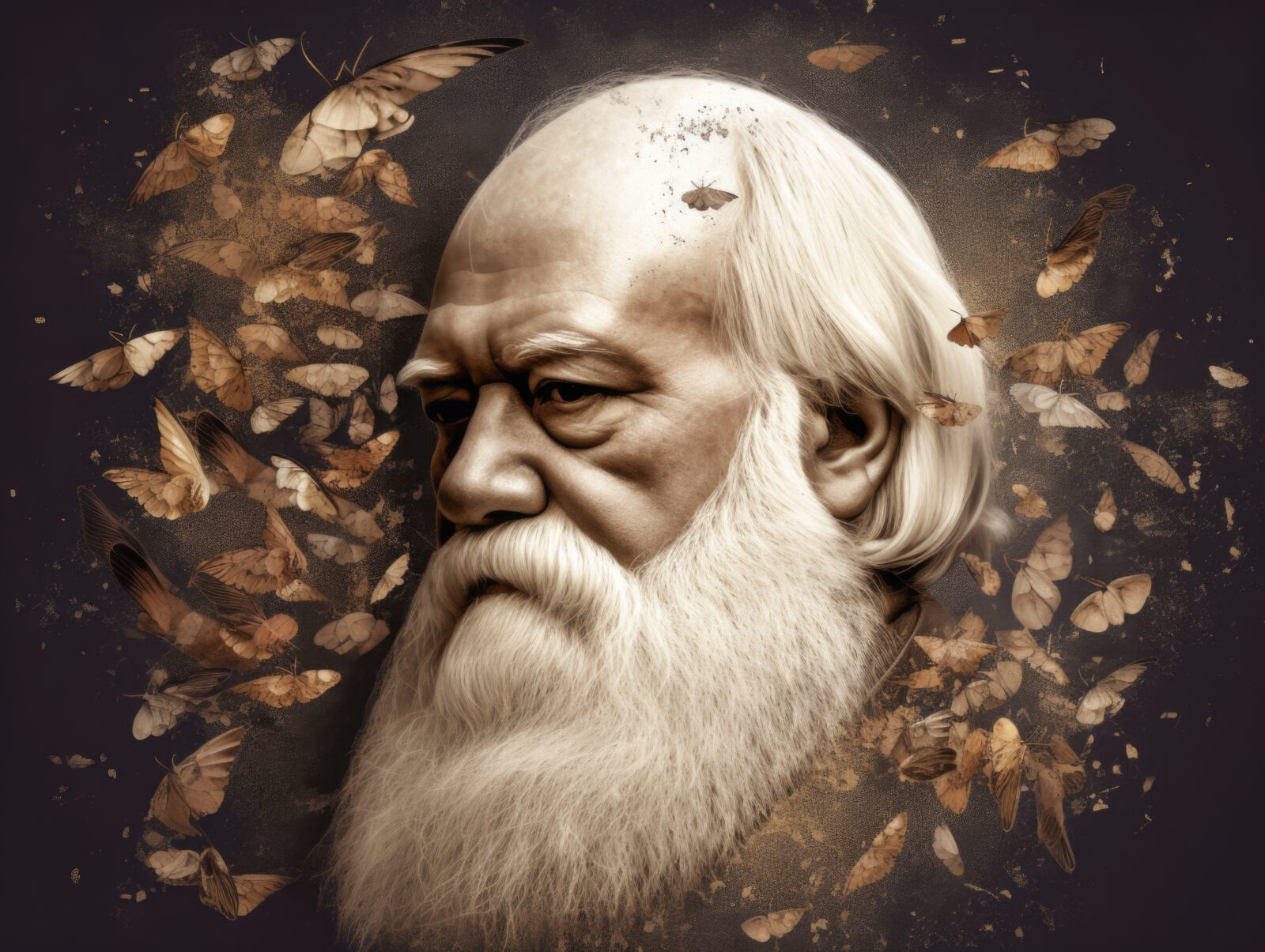 World Darwin day post design for social media Generative AI