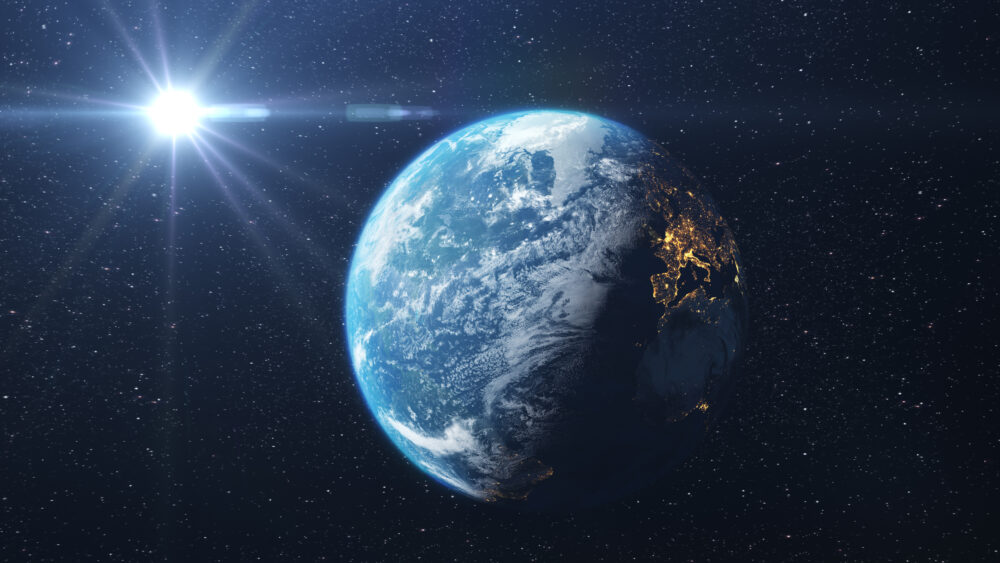 Planet earth seen from space