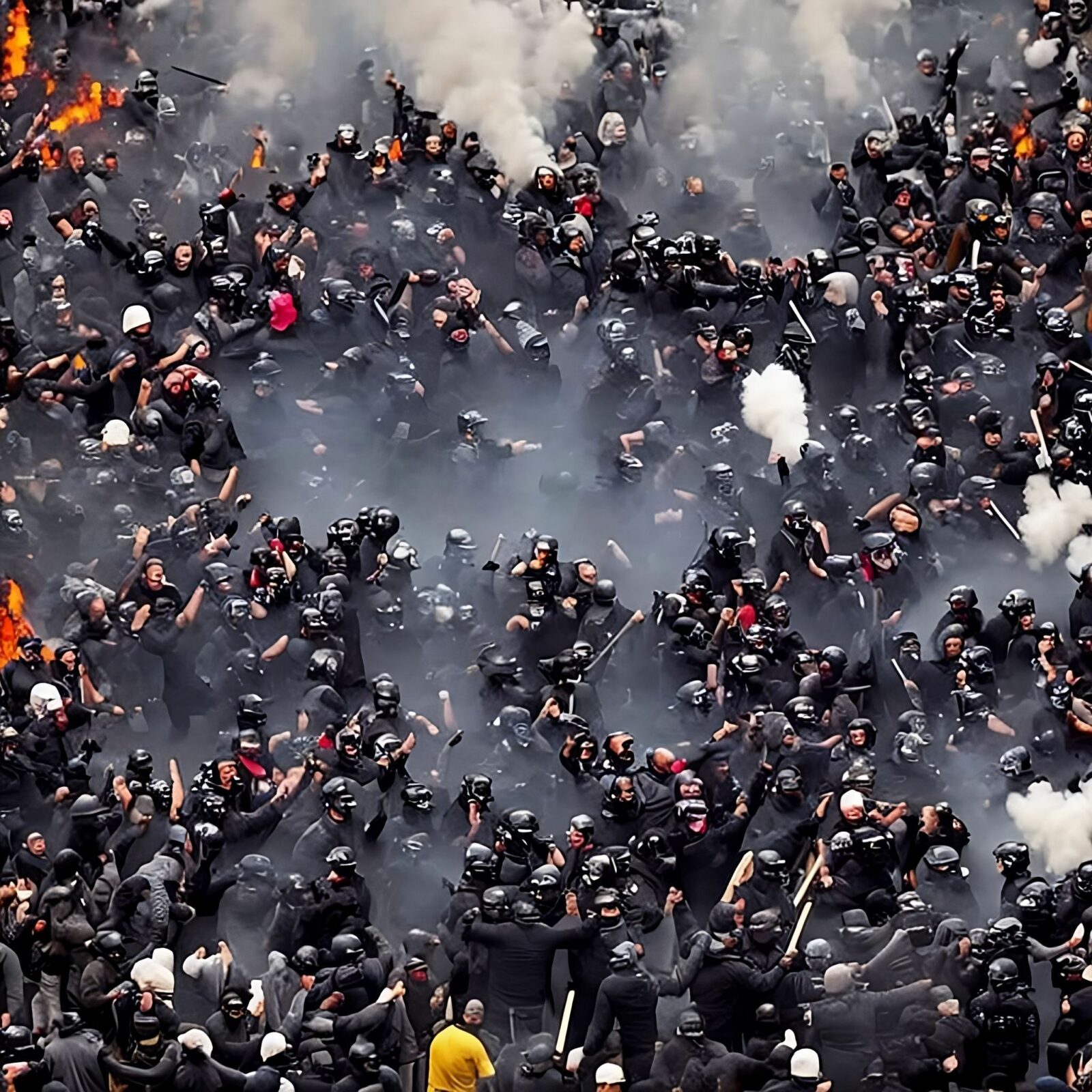 Riot on the street