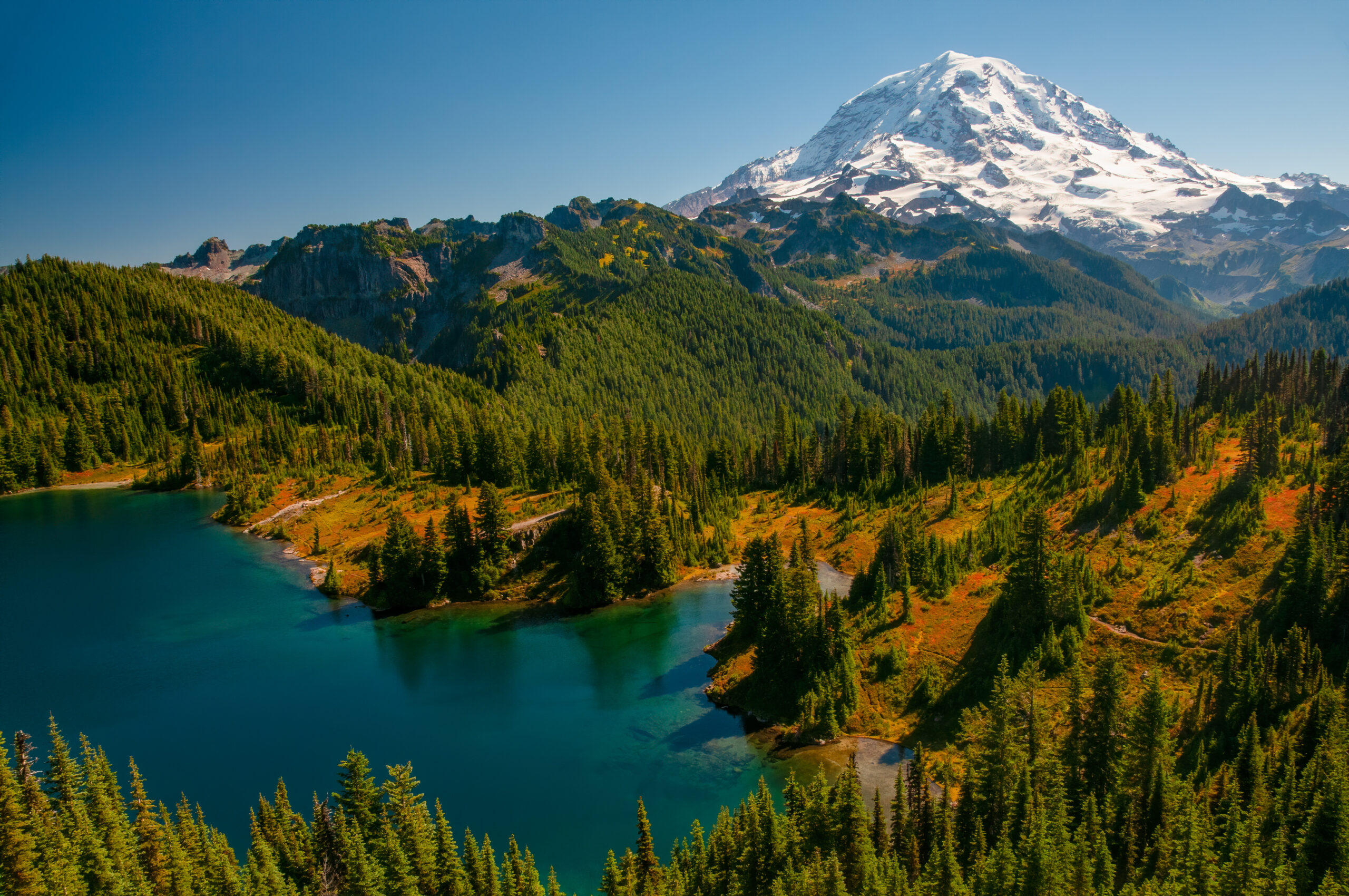 Snowy Peak of Mount Rainier