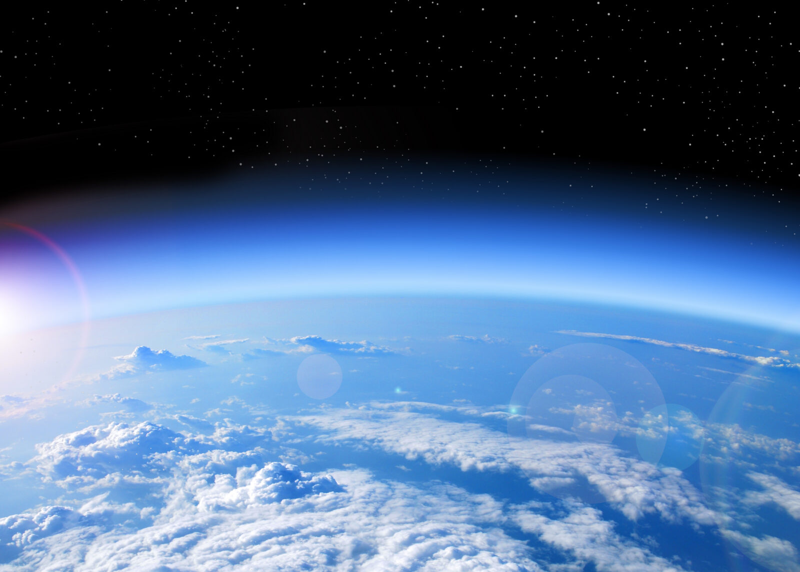 view of Earth from space