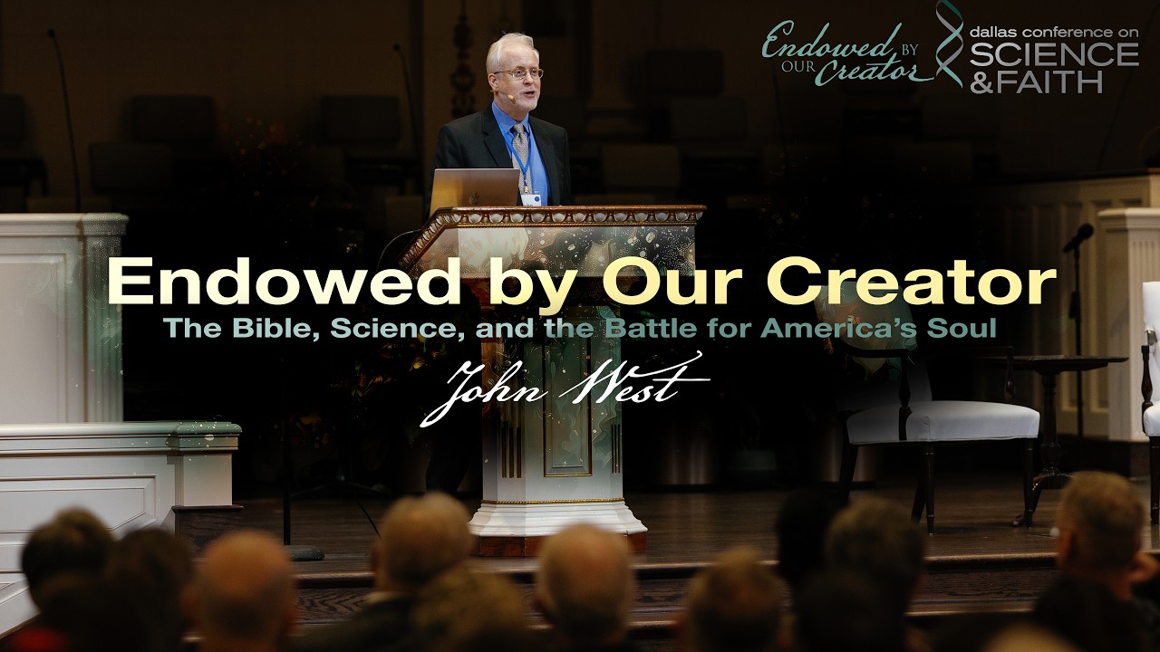 John West speaks at the 2026 Dallas Conference on Science and Faith.