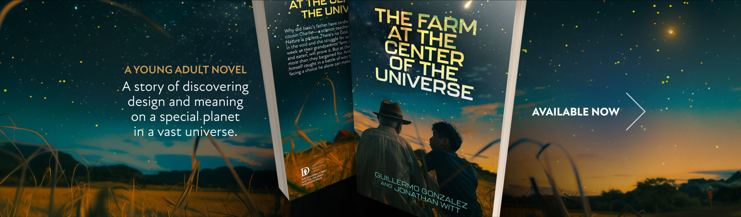 Promotional slide for The Farm at the Center of the Universe