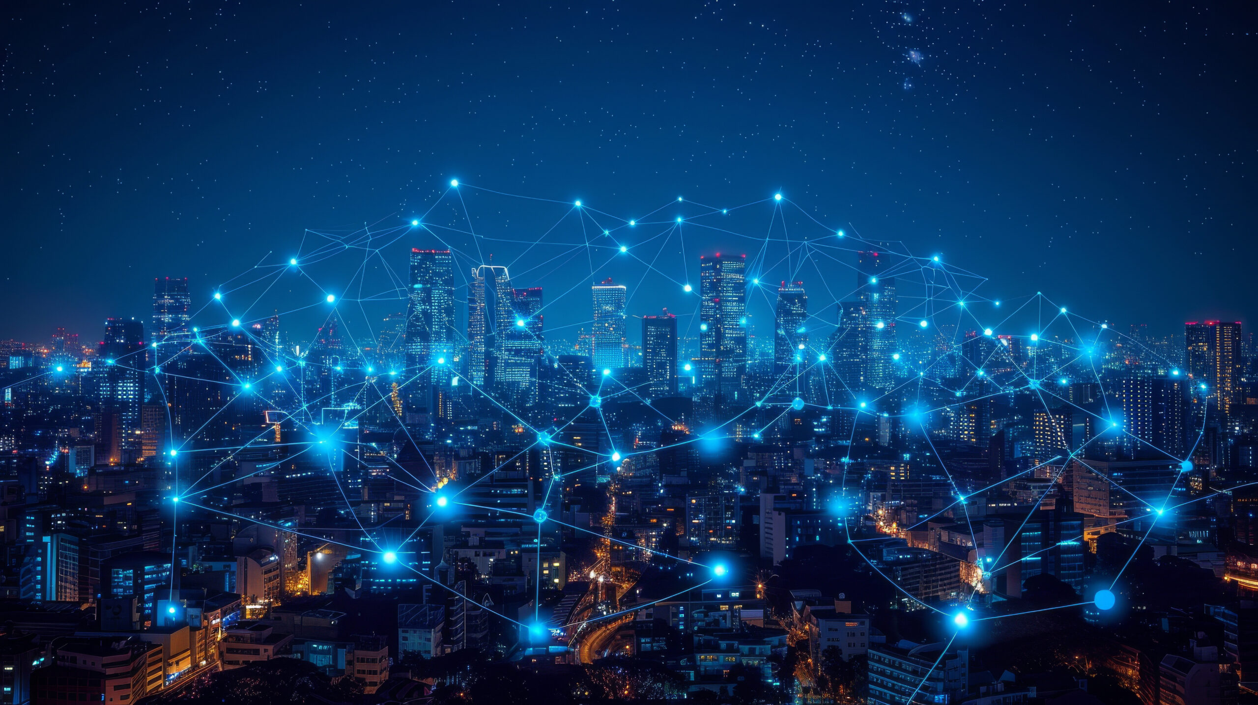 Terahertz and optical wireless communication towers in a futuristic city with softwaredefined networking control centers