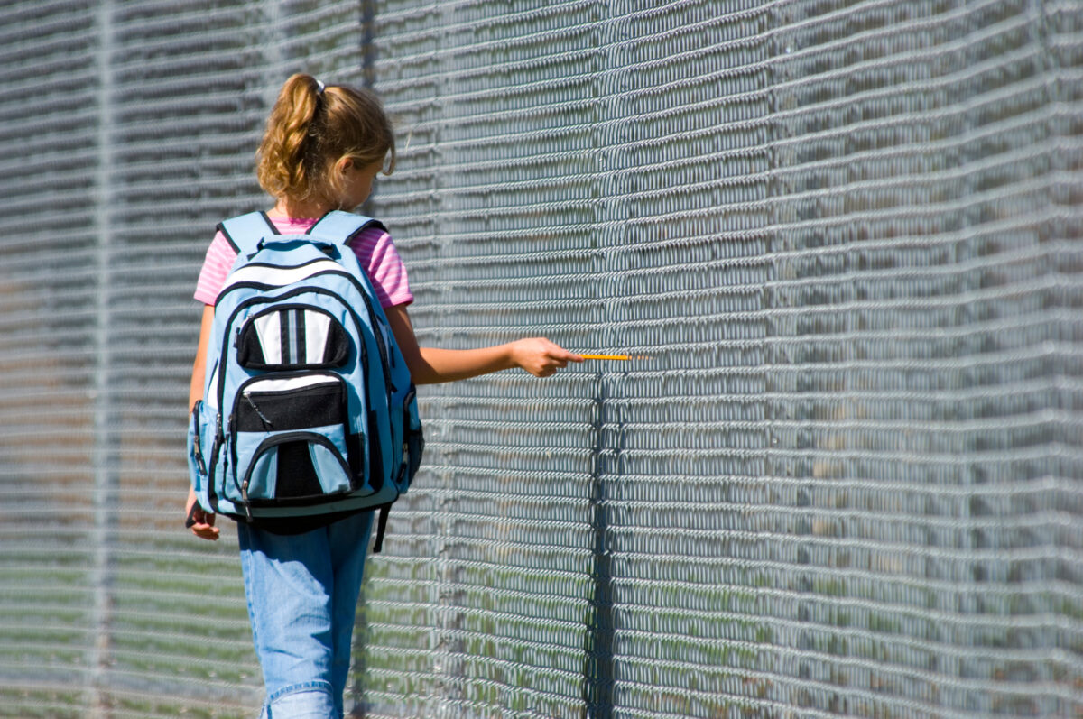 going to school