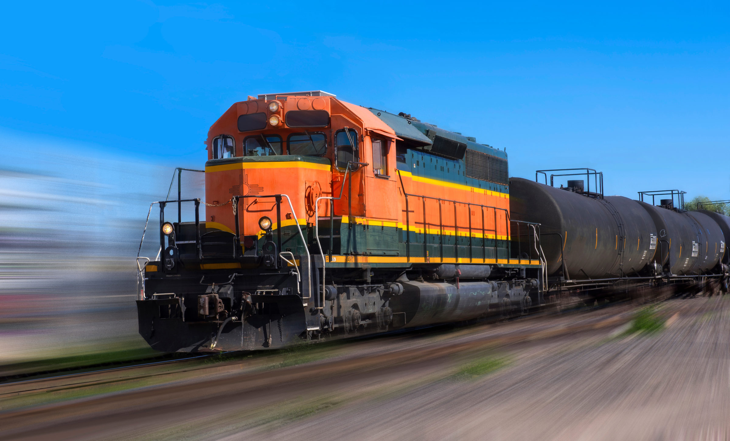 BNSF Freight Train Locomotive, USA