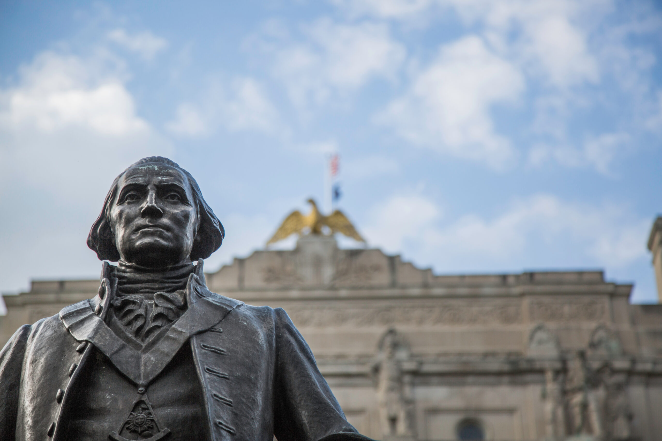 George Washington Statue close-up